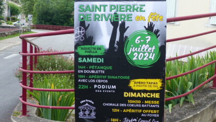Fête les 6 et 7 juillet à Saint-Pierre-de-Rivière