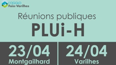 PLUi-H Réunions Publiques le 23 et 24 avril