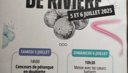 Fête les 5 et 6 juillet à Saint-Pierre-de-Rivière